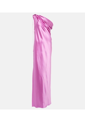 Max Mara Elegante Opera one-shoulder silk gown