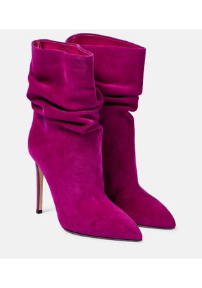 Paris Texas Slouchy suede ankle boots