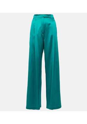Max Mara Elegante Fiesta silk wide-leg pants
