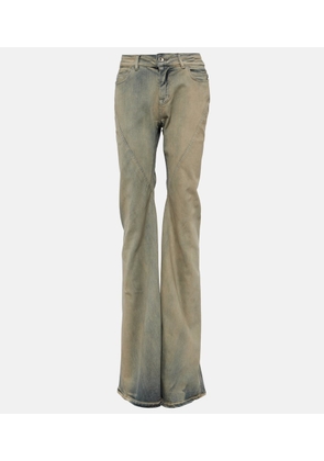Rick Owens DRKSHDW mid-rise flared jeans