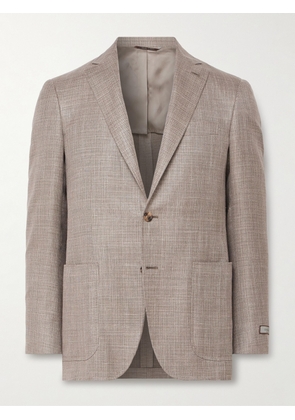 Canali - Kei Unstructured Wool and Silk-Blend Blazer - Men - Neutrals - IT 46