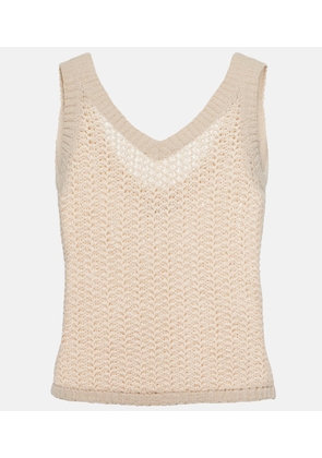 Max Mara Arrigo knit cotton-blend tank top