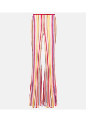 Missoni Mare Striped low-rise flared pants