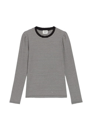 Two-tone striped t-shirt
