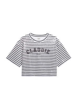 Striped t-shirt with sequins
