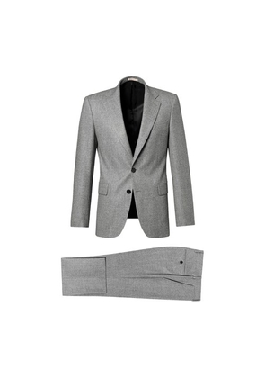 Wool flannel fitted suit