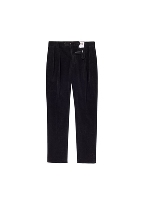 Corduroy straight trousers