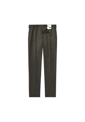 Flecked wool fitted trousers