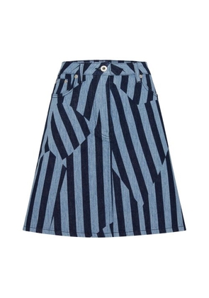 Stripe short skirt