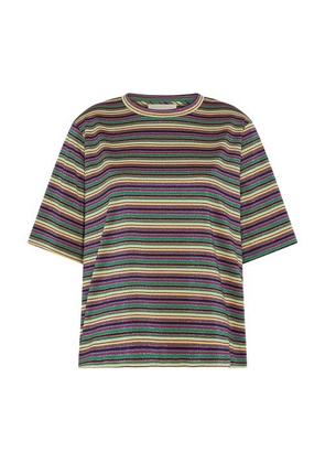 Iora striped lurex jersey t-shirt