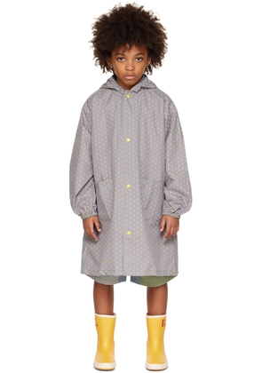Kodomo BEAMS Kids Gray Printed Rain Jacket