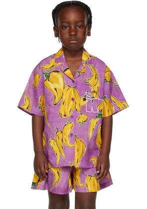 Maison Mangostan Kids Purple Peppers Shirt