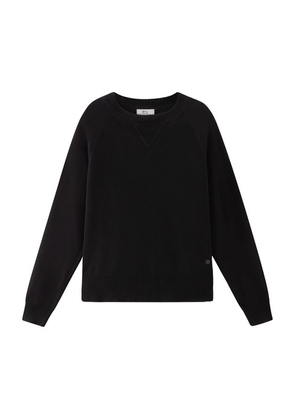 Crewneck Sweater in Wool and Cashmere Blend