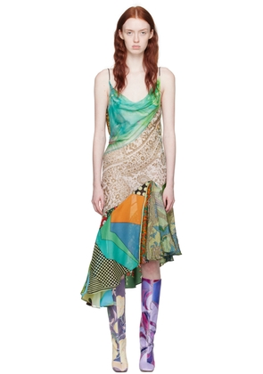 Conner Ives Multicolor Sexy Fish Midi Dress