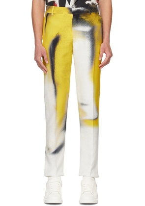 Alexander McQueen Yellow Silhouette Cigarette Trousers