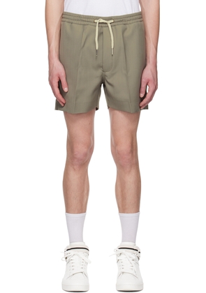 Second/Layer Green Drawstring Shorts