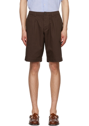 Universal Works Brown Embroidered Shorts