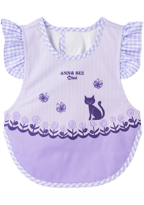 ANNA SUI MINI SSENSE Exclusive Baby Purple Cat Bib