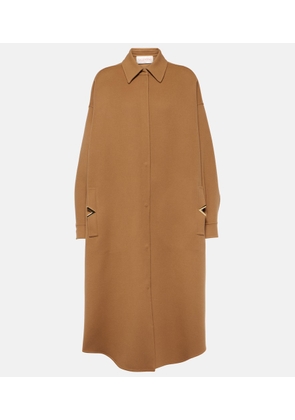 Valentino VGold wool and cashmere coat