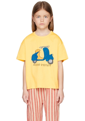 Wander & Wonder Kids Yellow Scooter T-Shirt