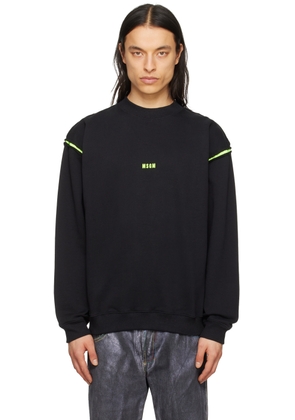 MSGM Black Fluorescent Sweatshirt