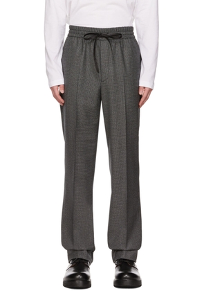 Brioni Black Houndstooth Trousers