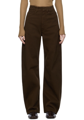 LEMAIRE Brown Curved Jeans