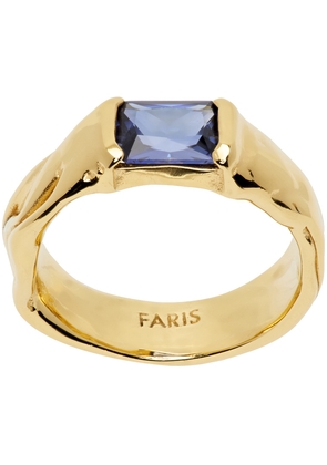 FARIS Gold Sapphire Nast Ring