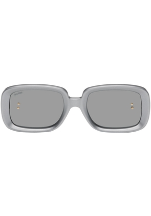 Doublet Silver Rectangular Sunglasses