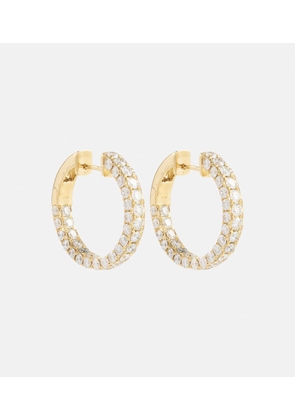 Shay Jewelry 18kt gold hoop earrings with diamonds