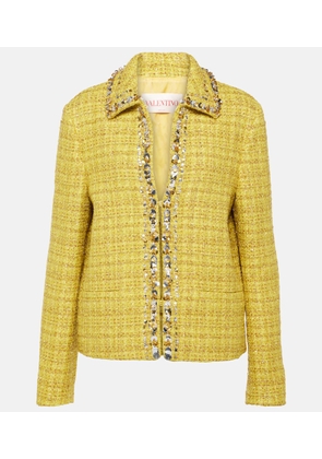 Valentino Embellished tweed jacket
