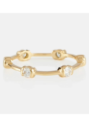 Melissa Kaye Zea 18kt gold ring with diamonds