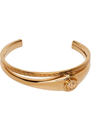 Versace Gold Tiered Cuff Bracelet