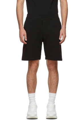 Alexander McQueen Black Selvedge Logo Tape Shorts