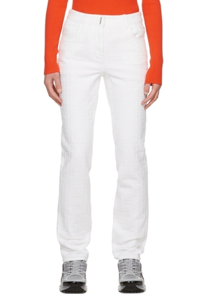 Givenchy White Monogram Jeans