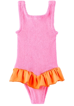 Hunza G Kids Pink Duo Denise One-Piece Swimsuit