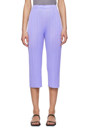 PLEATS PLEASE ISSEY MIYAKE Blue Monthly Colors May Trousers