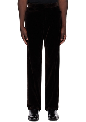 TOM FORD Brown Atticus Trousers