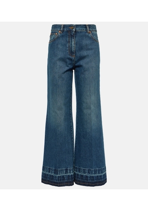 Valentino High-rise flared jeans