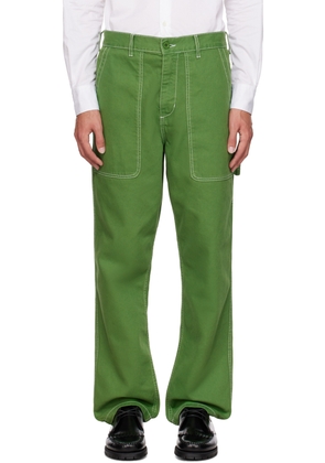 Palmes SSENSE Exclusive Green Greenkeeper Trousers