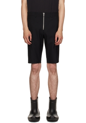 We11done Black Slim-Fit Shorts