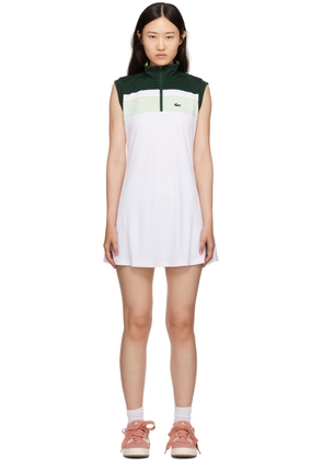 Lacoste White & Green Minidress & Shorts Set