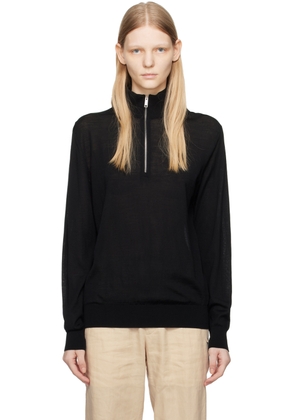 ZEGNA Black Half-Zip Sweater
