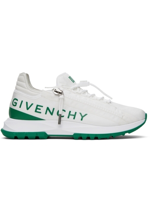 Givenchy White & Green Spectre Sneakers