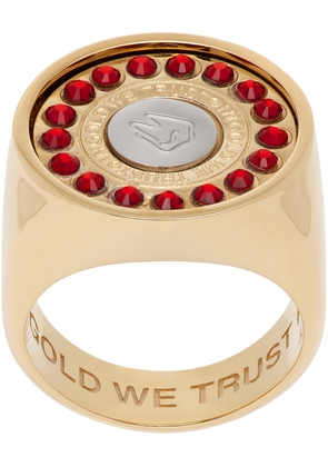IN GOLD WE TRUST PARIS SSENSE Exclusive Gold Signet Ring