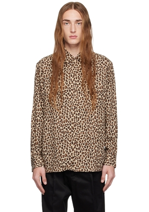 WACKO MARIA Beige Leopard Shirt