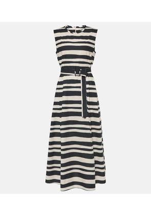 'S Max Mara Esmeralda striped cotton midi dress