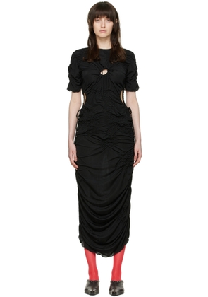 J.Kim Black Polyester Maxi Dress
