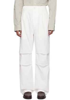 MHL by Margaret Howell Off-White Parachute Trousers