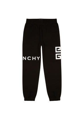 Givenchy Black Logo-embroidered Cotton Sweatpants - L
